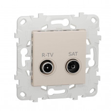 Розетка R-TV/SAT одиночная Schneider Electric Unica New NU545444