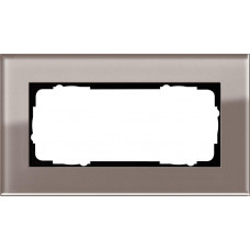Рамка 2-модульная Gira Esprit дымчатое стекло 1002122