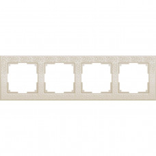 Рамка Flock на 4 поста слоновая кость WL05-Frame-04-ivory 4690389046933