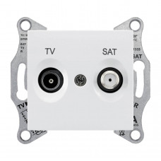 Розетка TV/SAT проходная Schneider Electric Sedna 8dB SDN3401221