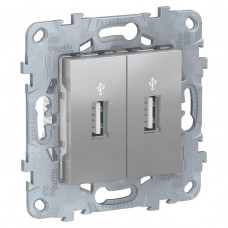 Розетка компьютерная USBx2 Schneider Electric Unica New NU542730