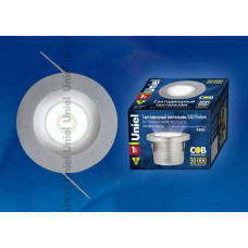 Встраиваемый светодиодный светильник (07624) Uniel ULM-R02-1W/NW IP20 SAND Silver
