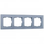 Рамка Werkel Favorit на 4 поста серый WL01-Frame-04 4690389061288