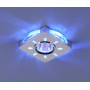 Встраиваемый светильник с двойной подсветкой Elektrostandard 1051 MR16 хром/синий 4690389030635