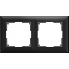 Рамка Fiore на 2 поста черный матовый WL14-Frame-02 4690389109102