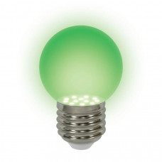 Лампа светодиодная (04426) Uniel E27 0,65W Green зеленый LED-G45-0,65W/GREEN/E27