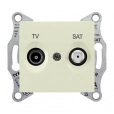 Розетка TV/SAT проходная Schneider Electric Sedna 8dB SDN3401247