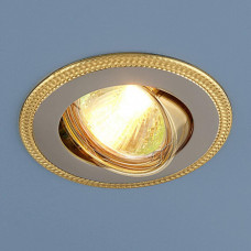 Встраиваемый светильник Elektrostandard 870 MR16 PS/GD перл. серебро/золото 4690389007248