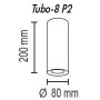 Потолочный светильник TopDecor Tubo8 P2 12 R