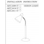 Настольная лампа Odeon Light Mansy 2411/1T