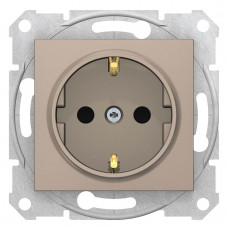 Розетка Schneider Electric Sedna с з/к со шторками 16A 250V SDN3001768