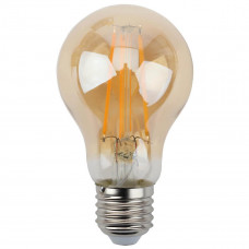 Лампа светодиодная филаментная ЭРА E27 7W 2700K золотая F-LED A60-7W-827-E27 gold Б0035037