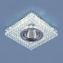 Встраиваемый светильник Elektrostandard 8391 MR16 CL/SL прозрачный/серебро 4690389098369