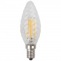 Лампа светодиодная филаментная ЭРА E14 7W 2700K прозрачная F-LED BTW-7W-827-E14 Б0027960