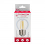 Лампа светодиодная филаментная Thomson E27 9W 6500K шар прозрачная TH-B2339