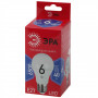Лампа светодиодная ЭРА E27 6W 6500K матовая A60-6W-865-E27 R Б0045322