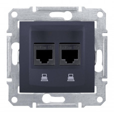 Розетка компьютерная 2хRJ45 Schneider Electric Sedna STP SDN4600170