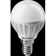 Лампа светодиодная ОНЛАЙТ 71 624 OLL-G45-8-230-2.7K-E14
