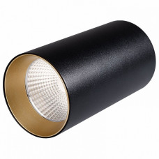 Накладной светильник Arlight Sp-polo-r85 SP-POLO-R85-1-15W Day White 40deg (Black, Gold Ring)