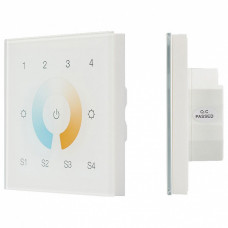 Панель-регулятора цвета RGBW сенсорная встраиваемая Arlight Sens SR-2300TR-DT8-G4-IN White (DALI, MIX)