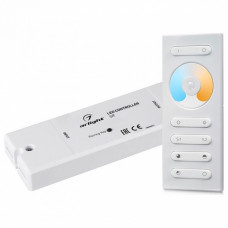 Контроллер-регулятор ЦТ с пультом ДУ Arlight SR-2839 SR-2839MIX White (12-24V, 2x5A, ПДУ)