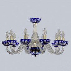 Подвесная люстра Bohemia Ivele Crystal Ivele Crystal 1 1308/10/240 G Cl/Clear-Blue/H-1H