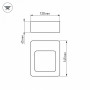 Накладной светильник Arlight Lgd-wall-Frame LGD-Wall-Frame-J2R-7W Warm White