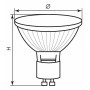 Лампа галогеновая GU10 230В 50Вт 3000K HB10 02308