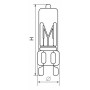 Лампа галогеновая G9 60Вт 3000K JCD9 02777