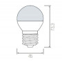 Лампа светодиодная Horoz Electric HL4380L E27 4Вт 3000K HRZ00000033