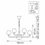 Подвесная люстра Lightstar Delta 706152