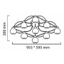 Потолочная люстра Eurosize 10 TOC010-09-N