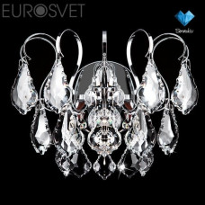 Люстра хрустальная Eurosvet 10032/1 хром/прозрачный хрусталь Strotskis