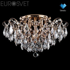 Люстра хрустальная Eurosvet 10032/6 золото/прозрачный хрусталь Strotskis