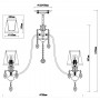 Подвесная люстра Rivoli Duchessa 2015-207