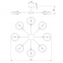 Потолочная люстра Eurosvet Gallo 70121/8 черный