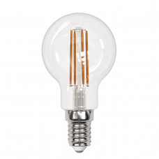 Лампа светодиодная филаментная Uniel E14 13W 4000K прозрачная LED-G45-13W/4000K/E14/CL PLS02WH UL-00005906