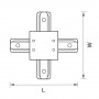 Коннектор X-образный Lightstar Barra 501147