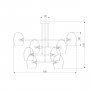 Подвесная люстра Eurosvet Gardie 70141/8 хром