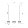 Подвесной светильник Eurosvet 50106/3 античная бронза/черный