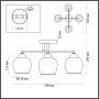Потолочная люстра Lumion Moderni Desiree 5224/4C