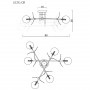 Потолочная люстра Imperium Loft Matisse 194949-23