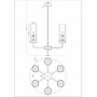 Подвесная люстра Moderli Metric V10020-6P