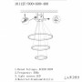 Подвесной светодиодный светильник iLedex Axis 10112P/3-63W-3000K (8/6/4) BR