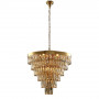 Подвесная люстра Crystal Lux Abigail SP-PL15 D620 GOLD/AMBER